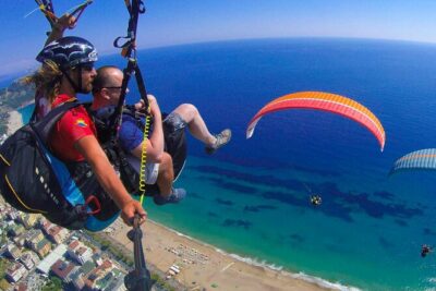 Alanya Tandem Paragliding Everyday w/ Free Hotel Transfer - Kleopatra PlajI Views and the Cleopatra Bay Route