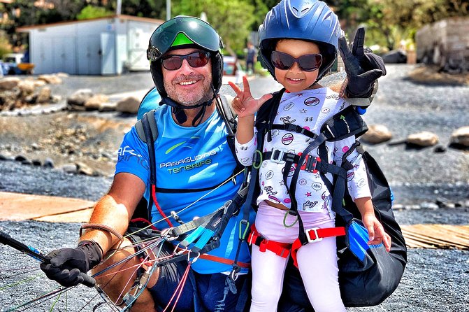 BRONZE tandem paragliding flight in South Tenerife, free pick up - At the Hillside: Harness Up, Helmet On, and a Real Takeoff Briefing