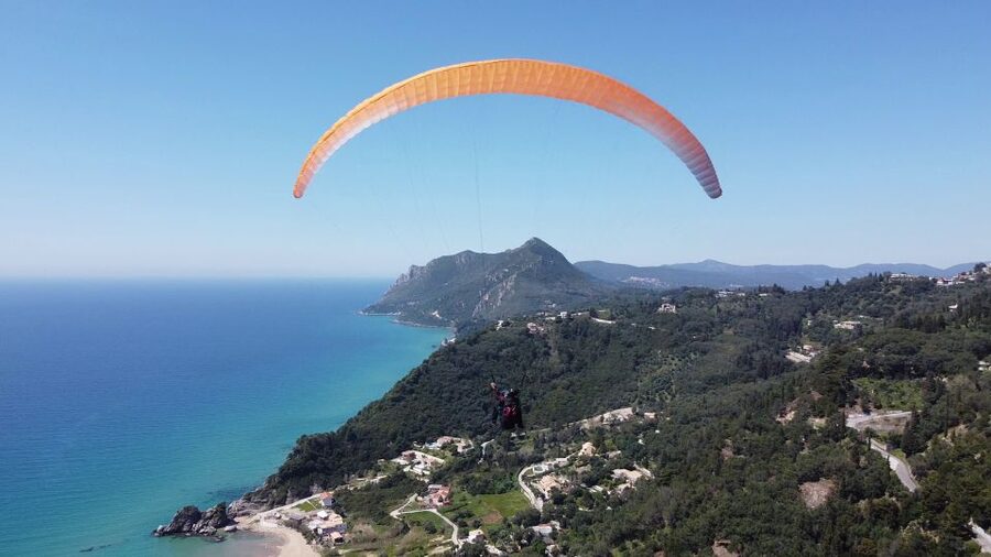 Corfu: Paragliding Tandem Flight Above Pelekas Town - Meeting Point Before Giannades Town: Your Ground Prep Matters