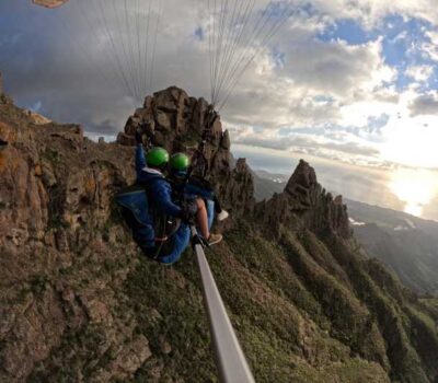 Costa Adaje: Paragliding from 1100m - Incredible landscape! - Getting there: hotel pickup and the quiet build-up at Ifonche y Benítez
