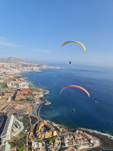 Costa Adaje: Paragliding from 1100m - Incredible landscape! - Flying over Adeje’s higher mountains: what the air time feels like