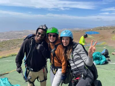 Costa Adeje: Tandem Paragliding Flight with Free Pickup - The beginner comfort factor: briefing, harness, and radio contact