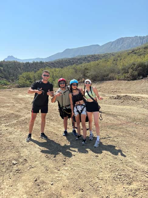 CYPRUS: Tandem Paragliding Experience - In the air: the views over the Mediterranean and the Kyrenia Mountains