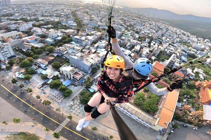 Da Nang Private paragliding experience on Monkey Mountain - Price and value: $88 buys safety, filming, and a whole aerial tour