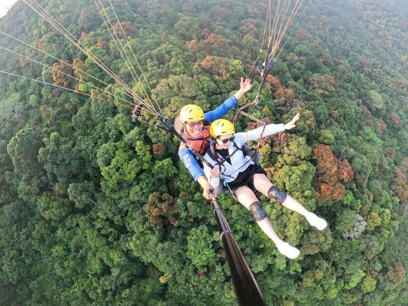 Da Nang Private paragliding experience on Monkey Mountain - Meeting at Buu Dai Son Temple: where it starts and how it feels