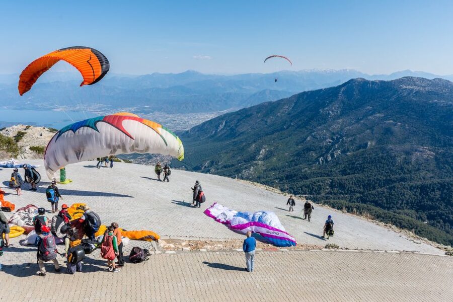 Fethiye: Blue Lagoon Tandem Paragliding w/Photos & Video - Getting Up to Baba Dag: The Ride That Sets the Mood