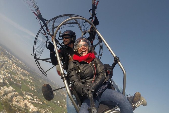 Flight experience over the beach in paragliding/paratrike in the Algarve with video. - The route: Praia da Falésia, Vilamoura Marina, and Praia dos Tomates