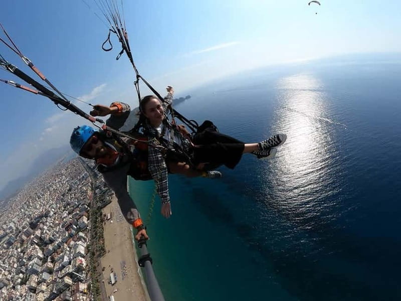 From Antalya Side Paragliding to Alanya with Cable Car Ride - The itinerary in plain order: what happens when