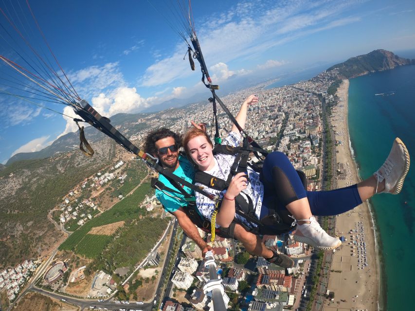 From city of Side Alanya Paragliding - Side to Alanya: pickup timing, bus ride, and the beach handoff