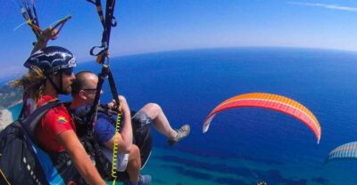 From City of Side: Alanya Tandem Paragliding w/ Beach Visit - Safety briefing and training: what happens before you run