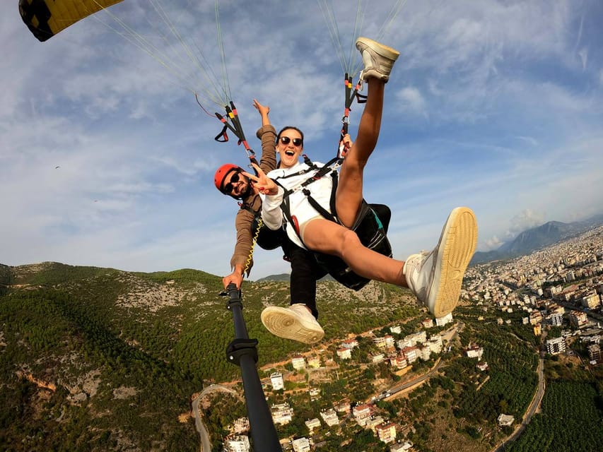 From City of Side: Alanya Tandem Paragliding w/ Beach Visit - Landing on Cleopatra Beach and the photo/video reality check