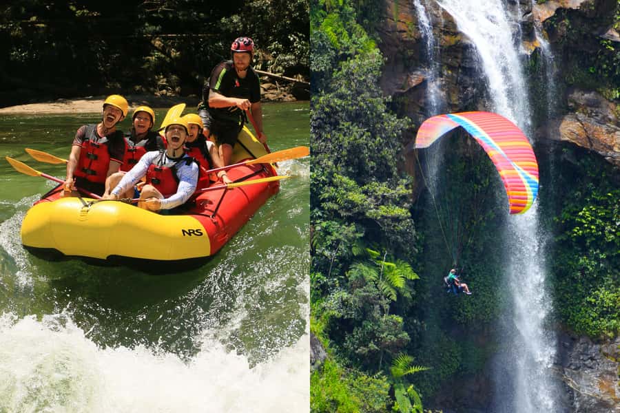 From Medellín: Paragliding and Rafting Combo Tour - Lunch Break: What to Know Before You Hit the Calderas Rapids