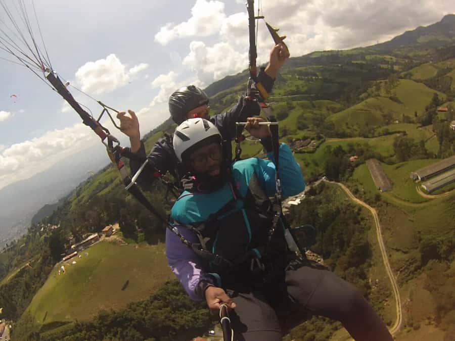 From Medellín: Paragliding Tour with GoPro Photos & Videos - What you’ll see: Medellín, Bello, and the mountain line