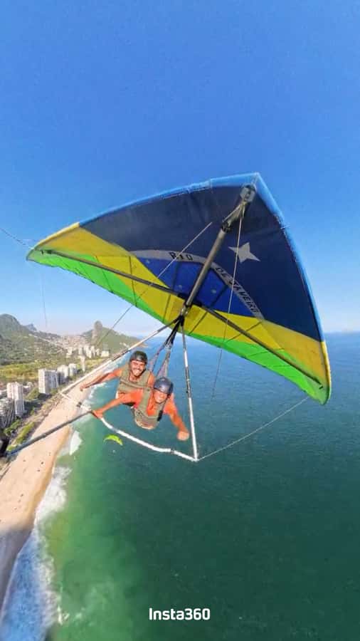 Hang gliding flight in Rio de Janeiro - Luciano Popó and the Instructor-Led Flow