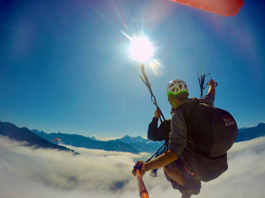 Interlaken: Paragliding Tandem High Flight - The Takeoff Moment: 1,350 Meters Up
