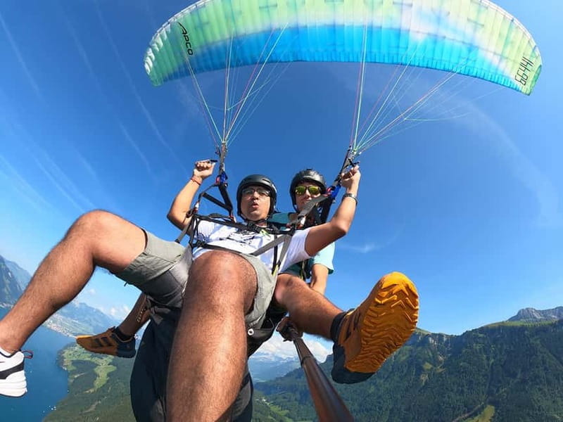 Lucerne: Paragliding Tandem Flights - Taking the controls: how hands-on it really is