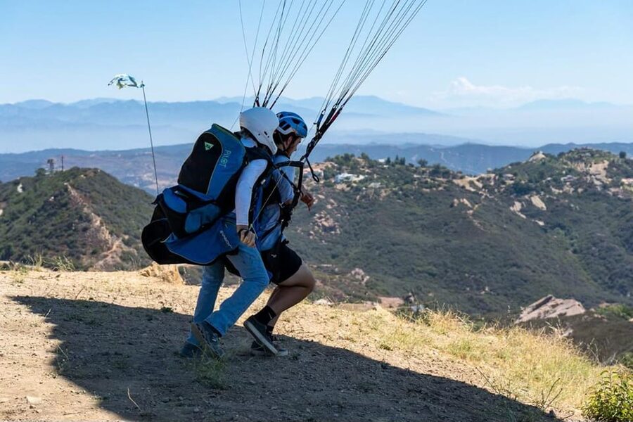 Malibu Hills to Beach: Tandem Paragliding Flight Adventure - Supair gear and what it means for your comfort