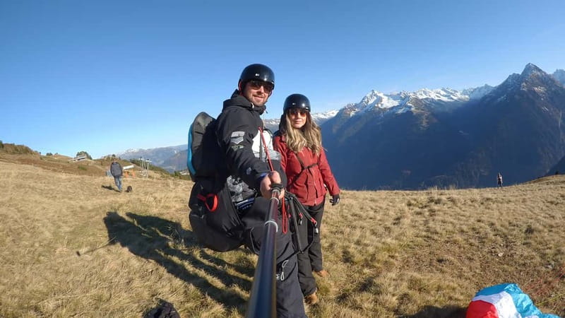 Mayrhofen: Private Paragliding Flight - All Levels - Freedom - Penkenbahn lift-off: how you get to the air