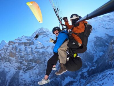 Mürren: Paragliding Panorama Tandem Flight Full Experience - Birg takeoff: what the 5 minutes before flight feels like