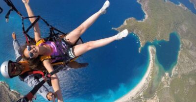 Oludeniz: Tandem 30-Minute Paragliding Flight - The bus ride through cedar forest: not the main event, but it sets the tone