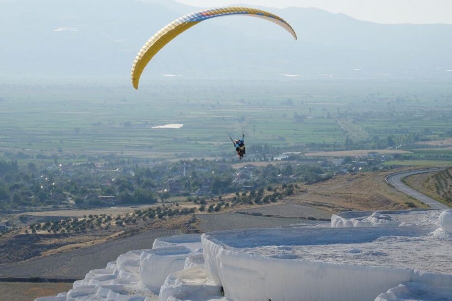 Pamukkale: Tandem Paragliding Experience - Hotel Pickup, the Drive to the Jump Point, and the 1-Hour Reality
