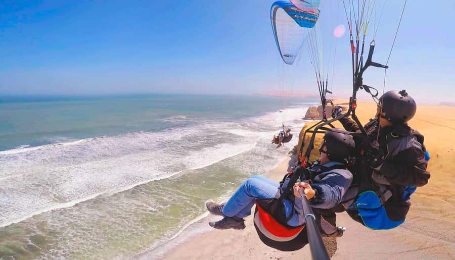 Paracas : Paragliding - Fly Like a Bird - From Your Paracas Pickup to the National Reserve Launch Zone