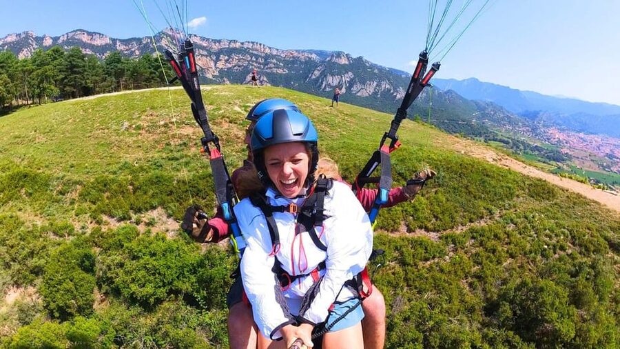 Paragliding: Experience the magic of flying near Barcelona. Report included - Soaring Near Barcelona: Òdena, Igualada, and Montserrat From Above