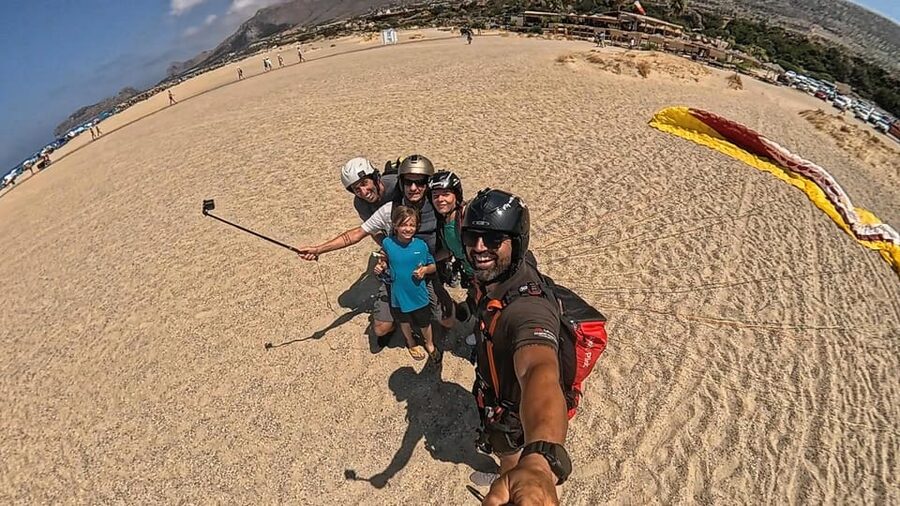 Paragliding in Chania - The views: Barypetro, Lefka Ori, Falassarna, and the White Mountains