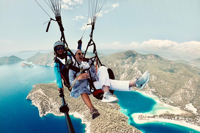 Paragliding In Fethiye Oludeniz, Turkey - Landing back near the office: why the photo setup is better than you think