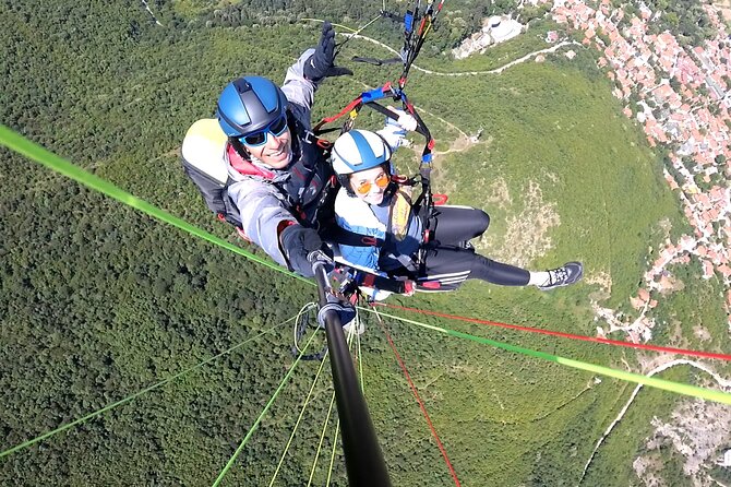 Paragliding Tandem Flight Experience in Sokobanja - Sokograd from above: stop one over Soko Grad