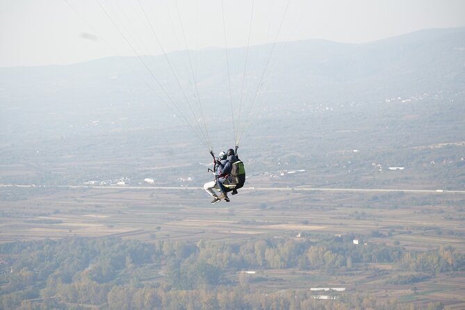 Paragliding Tandem Flight Experience in Sokobanja - The Rtanj segment: finishing with more open sky scenery