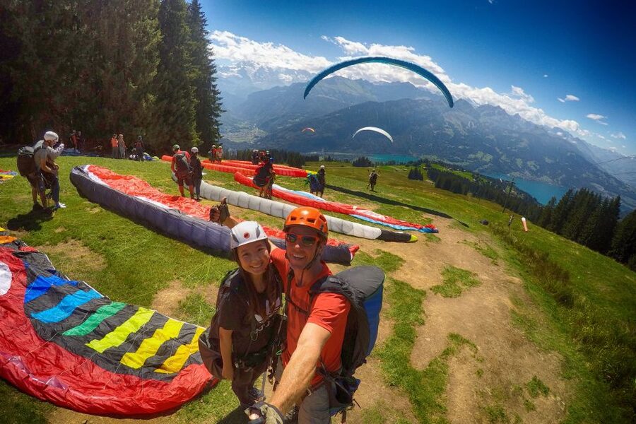 Paragliding Tandem Flight in Interlaken - Meeting at Höhenmatte and Getting to Beatenberg by Van