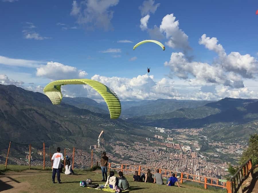 Paragliding the Andes from Medellín - San Félix: the reason Medellín feels so big from above