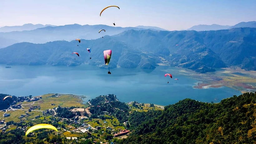 Pokhara: Half Day Upper Seti Rafting & Paragliding adventure - Paragliding Over Phewa Lake and the Annapurna Range