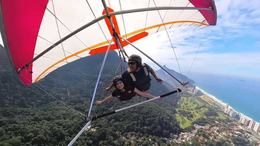 Rio de Janeiro: Hang Gliding or Paragliding Experience - The takeoff over Rio: how the flight usually feels