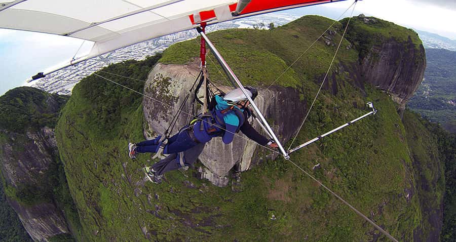 Rio de Janeiro: Hang Gliding or Paragliding Flight - Pedra Bonita: the Rio launch point that does the heavy lifting