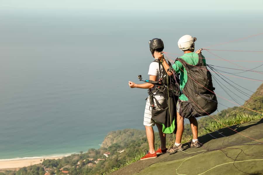 Rio de Janeiro: Paragliding Tandem Flight - In the Air Over Rio: Panoramic Views Plus That Quiet, Tropical Feeling
