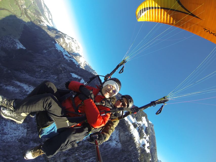 Stans: Tandem Paragliding Experience - The Flight Itself: Adrenaline With a Pilot Running the Show