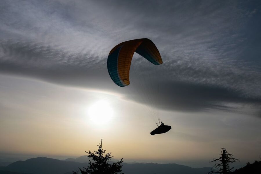 Tandem paragliding above ionian sea syvota - The Flight Itself: 15 Minutes Over the Ionian Sea