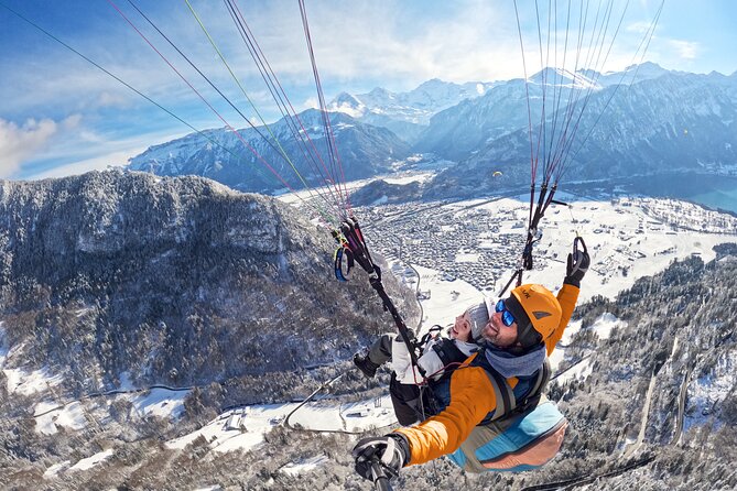 Tandem Paragliding Experience with Transport from Interlaken - Beatenberg Launch: Your Pilot Does the Driving