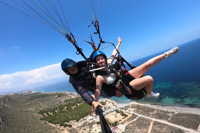 Tandem Paragliding Flight in Alicante and Santa Pola - The Launch Moment: Running Off with a Certified Team Overhead