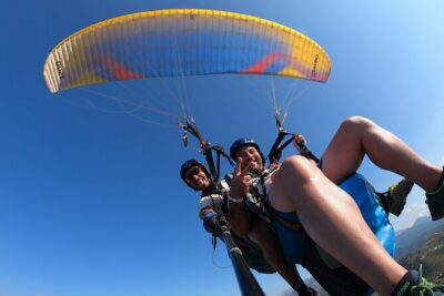 Tandem Paragliding Flight in Cefalù - Safety First: Helmets, Harnesses, and Confident Pilots