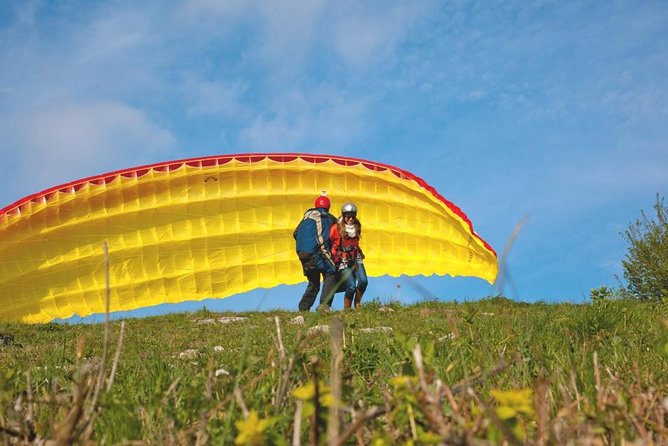 Tandem Paragliding Flight in Lombardy - Getting There and Getting Ready: Shuttle, Harness, and Timing