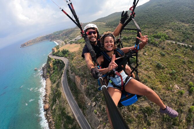 Tandem Paragliding Flight in Taormina - Letojanni Meeting Point to Takeoff Launch