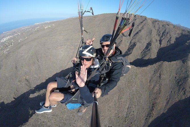 Tandem Paragliding Flight over Tenerife - The views over Tenerife: coastlines, villages, cliffs, and green hills