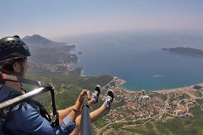 Tandem paragliding in Budva /All-inclusive - Price and what you’re actually buying for $148.44