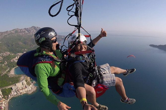 Tandem paragliding in Budva /All-inclusive - The 1-hour flow: what happens from start to finish