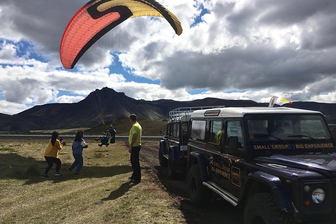 Tandem Paragliding over the Rugged Lava Fields at Blue Mountains - Flying Over Reykjanesfólkvangur: Views and the Feeling of Freedom