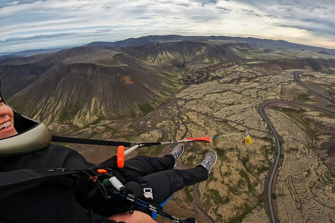 Tandem Paragliding over the Rugged Lava Fields at Blue Mountains - The 4x4 Ride Isn’t Just Transport